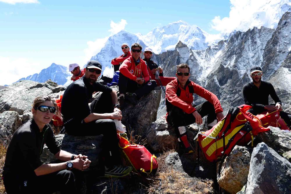 En montant au camp de base avancé