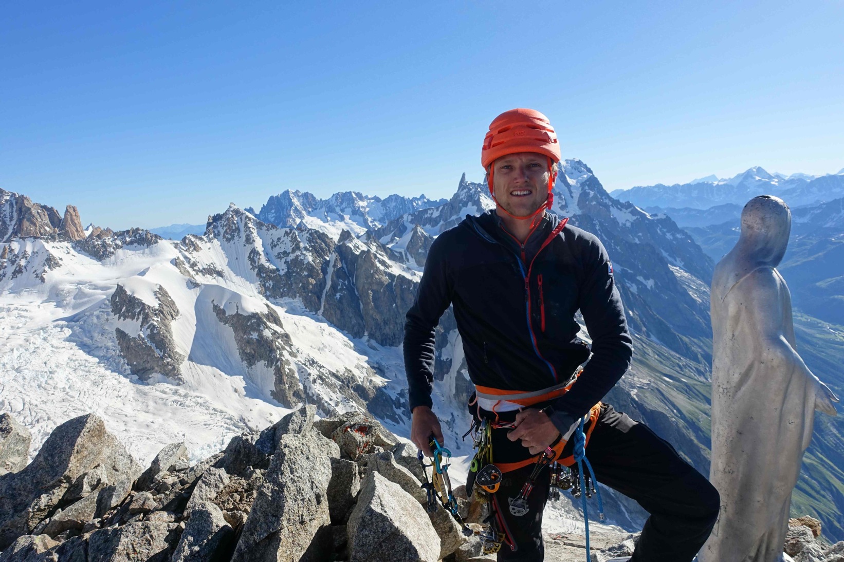 One Push en face sud du Mont Blanc Juillet 2016