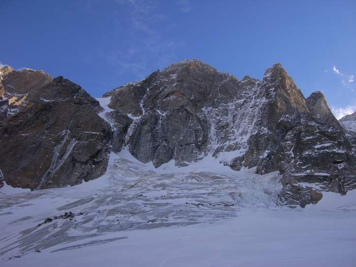 Enchaînement aux Petites Jorasses