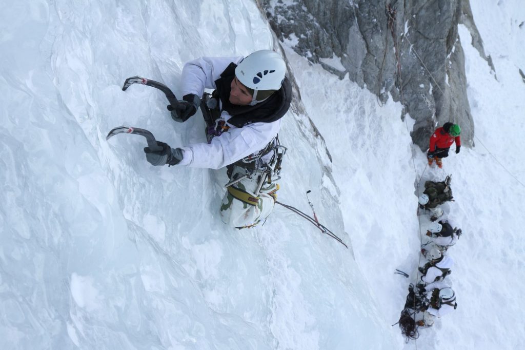 Franchissement vertical / cascade de glace