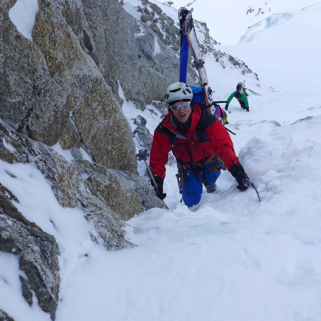 Seb Ratel couloir ouest du Chardonnet