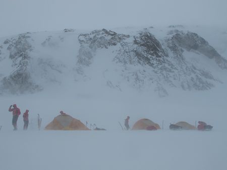 Bivouac dans le mauvais temps