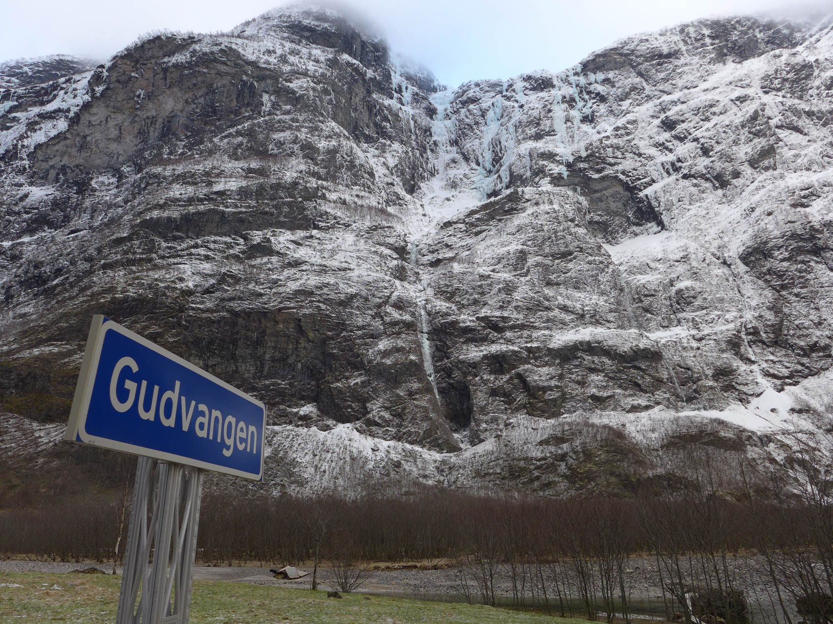 Cascade de glace en norvège