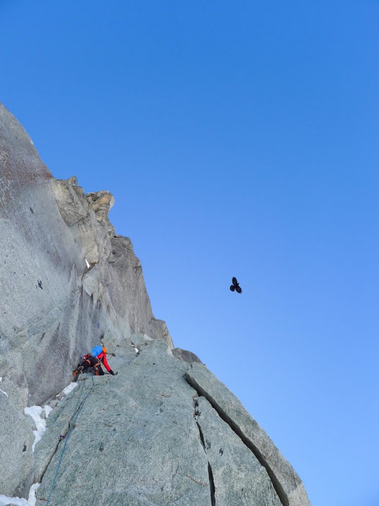 Alain - Face nord des Drus - Avril 15