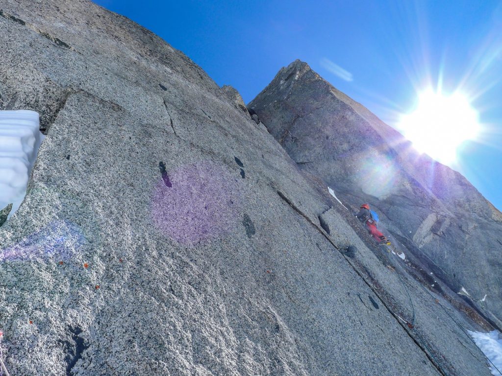 Alain - Face nord des Drus - Avril 15