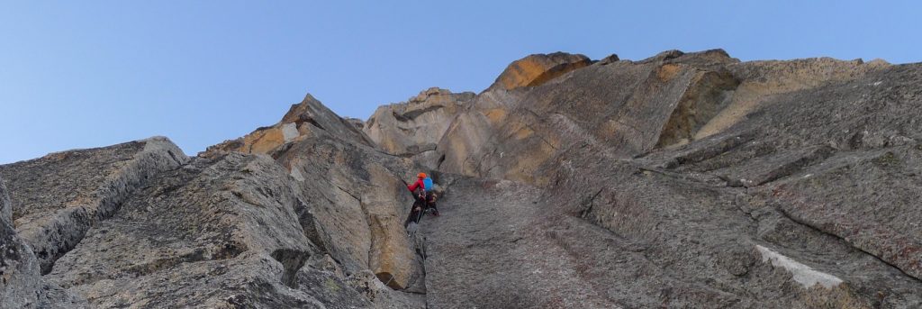 Alain - Face nord des Drus - Avril 15