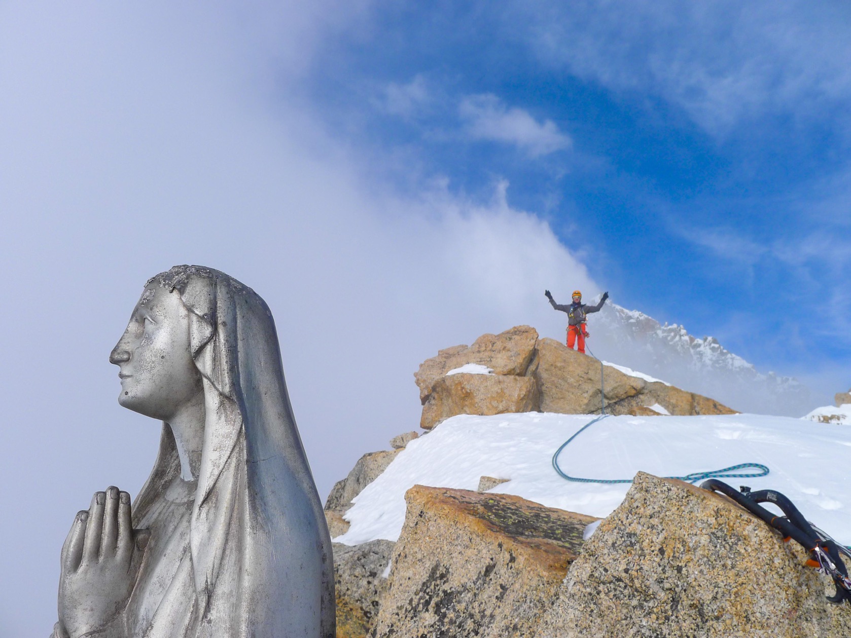 Petit Dru (3730m) – Voie Alain – Leninger