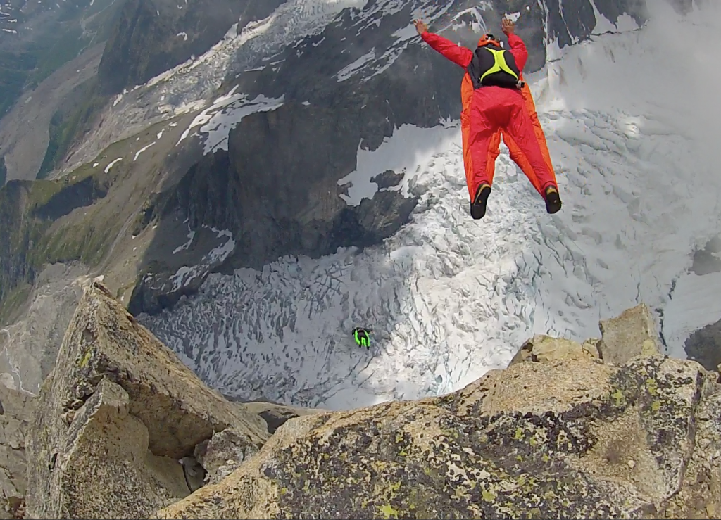 Aiguille noire de Peuterey - Paralpinisme