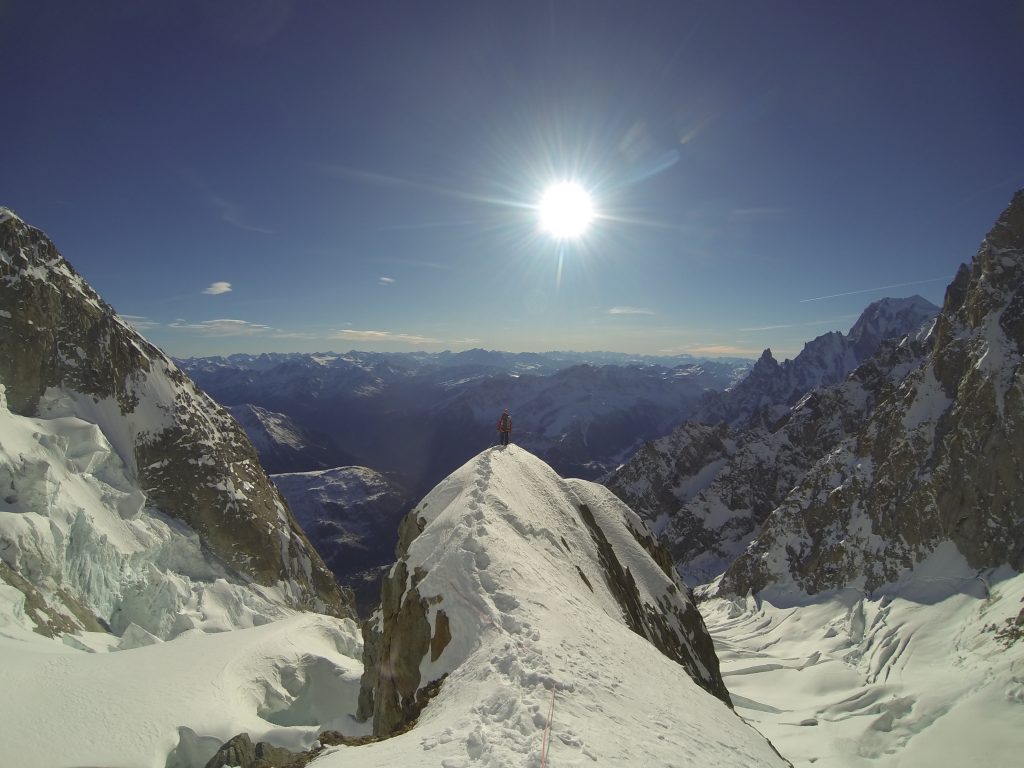 Descente des Jorasses - le Reposoir