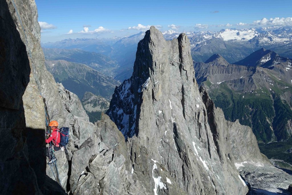 One Push en face sud du Mont Blanc Juillet 2016