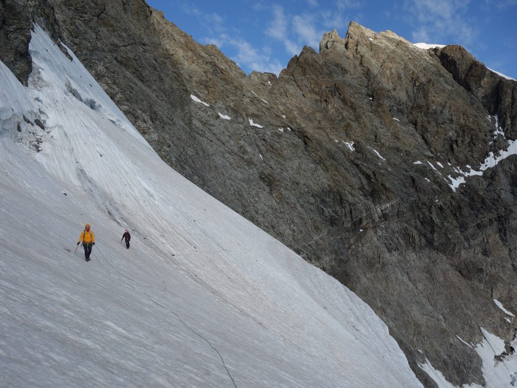 Sur le haut du glacier supèrieur du Lautaret