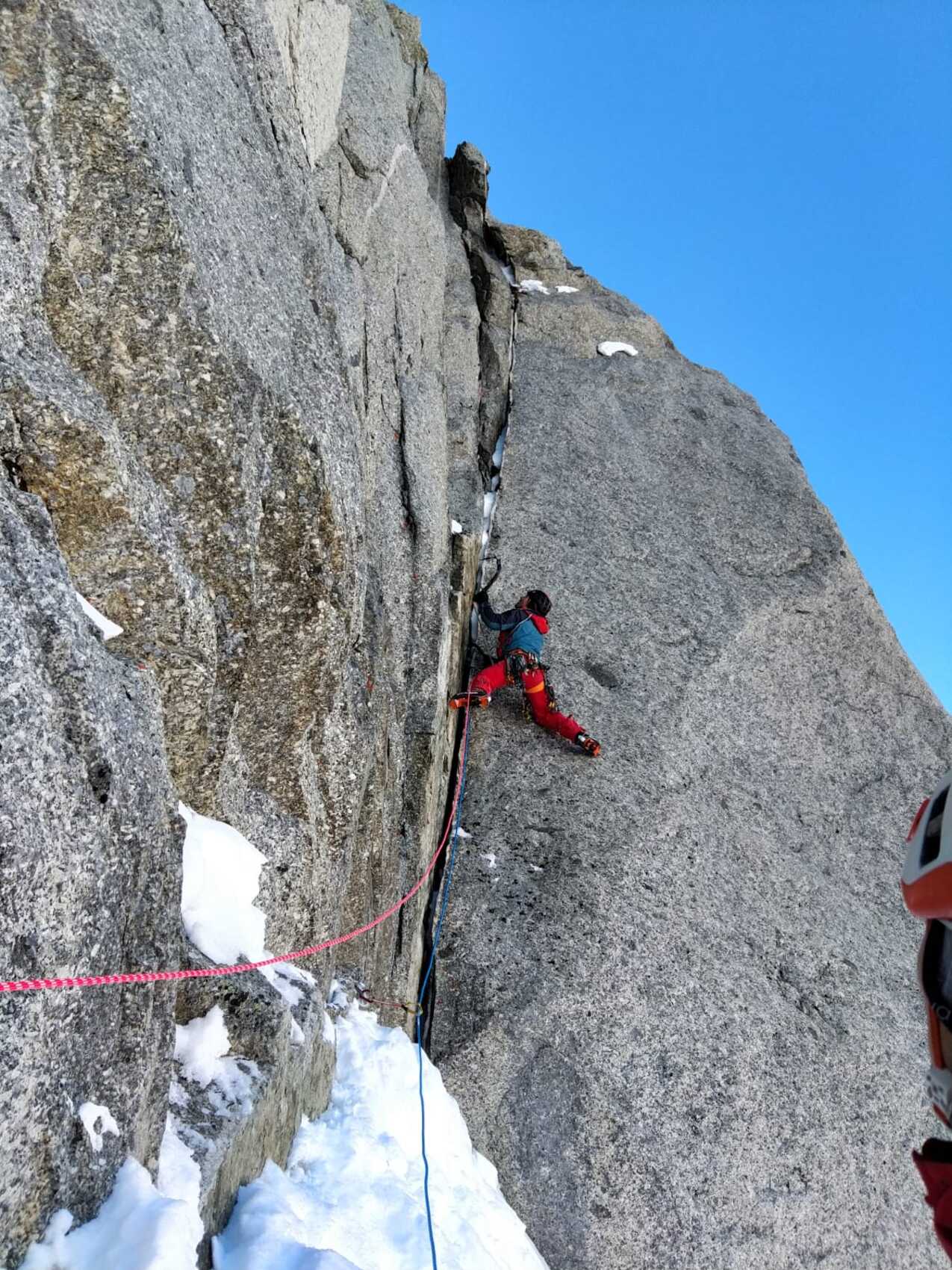 Hivernale « Ecaille épique », face nord des Droites